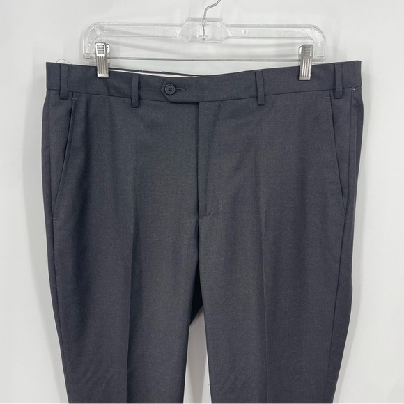 Loro Piana x Santorelli Roma Wool Charcoal Dress Pants / 35x27 - Picture 2 of 7